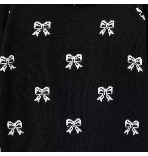 Bow Puff Sleeve Sweater