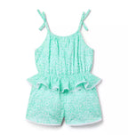 Ditsy Floral Peplum Romper