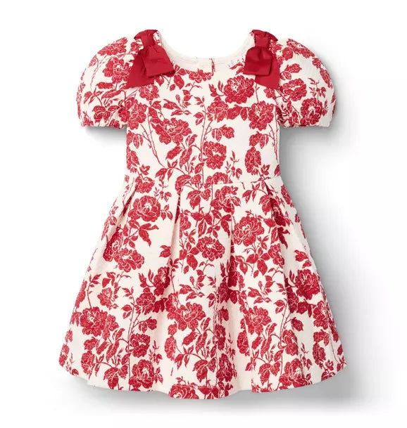 The Floral Quilted Bow Dress