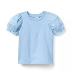 Lace Puff Sleeve Top