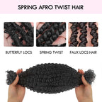 QVR Upgraded Kinky Bulk Natural Black hair 4a/3c Extensions
