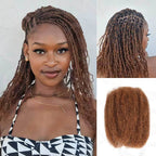 QVR Mixed Color #4/30 Afro Kinky Bulk Highlights #27/30 Human Hair