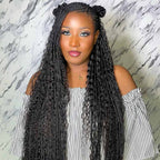 QVR Water Wave Bulk Hair Extensions for Boho Knotless Braiding