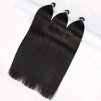 QVR Afro Kinky Curly I Tip Hair Extensions Natural Black Human Hair