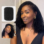 QVR Dark Orange Afro Kinky Bulk Hair Extensions For Braiding Dreadlock Human Hair