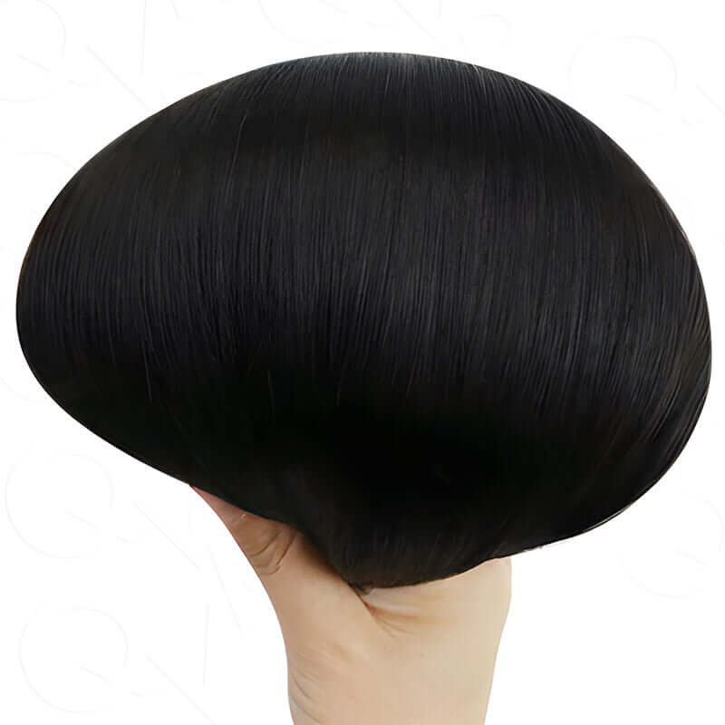QVR Quick Weave Human Hair Bundles Natural Black Straight Invisible Genius Weft Sew In Hair Extensions