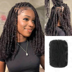 QVR Natural Black Afro kinky Bulk Hair Extensions For Braiding Dreadlock Human Hair